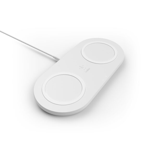 WIZ002VFWH cargador de dispositivo móvil Universal Blanco USB Cargador inalámbrico Carga rápida Interior