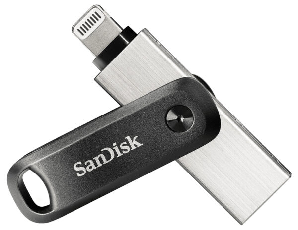 iXpand unidad flash USB 64 GB USB Type-A / Lightning 3.2 Gen 2 (3.1 Gen 2) Negro, Plata