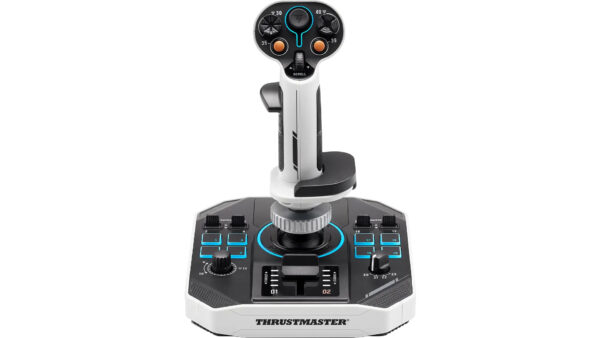 Sol-R 1 Flightstick Negro, Blanco USB Palanca de vuelo Analógico/Digital PC