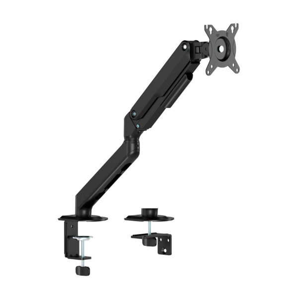 Soporte de Mesa Eco Contrapeso Giratorio e Inclinable para Monitor/TV 9kg (3 Pivotes, 1 Brazo) de 17-32, Negro