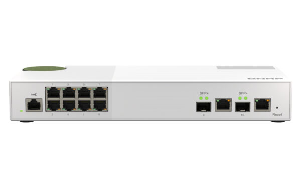 QSW-M2108-2C switch Gestionado L2 2.5G Ethernet (100/1000/2500) Gris, Blanco