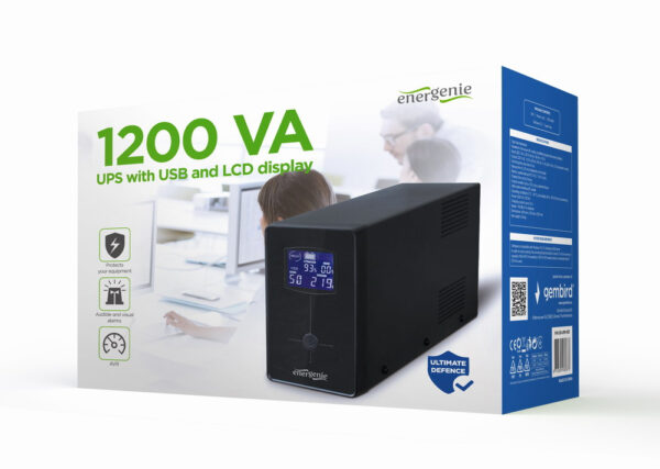 EG-UPS-033 sistema de alimentación ininterrumpida (UPS) Línea interactiva 1,2 kVA 720 W 3 salidas AC