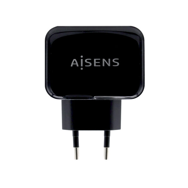 Cargador USB 17W 5V/3.4A, 2xUSB Con Control AI, Negro