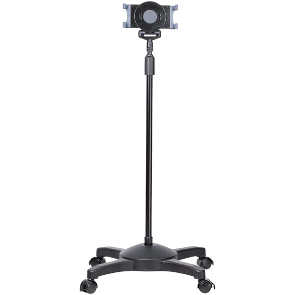 Base Soporte Móvil con Ruedas Bloqueables para Tablet - Atril de Altura Ajustable para Tablets de 7 a 11 Pulgadas - Base Portátil para Tablet con Soporte Removible para Tablet