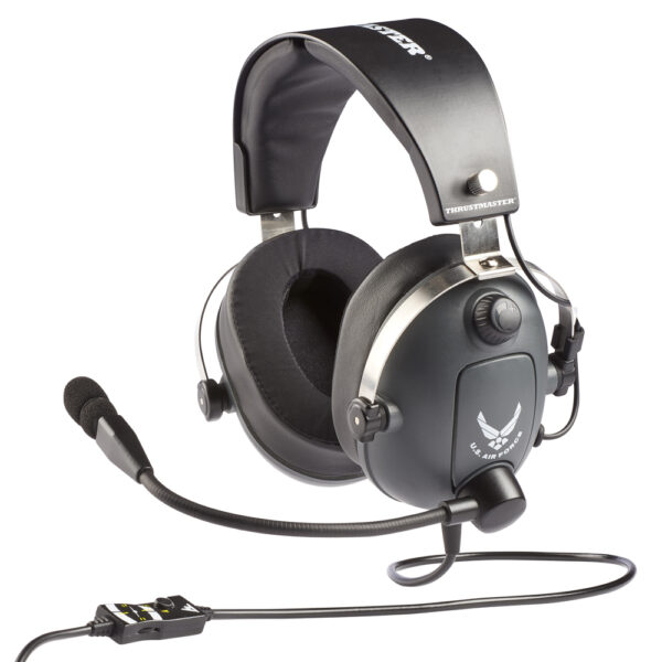 T.Flight U.S. Air Force Auriculares Alámbrico Diadema Aviación/Control de tráfico aéreo Negro, Gris