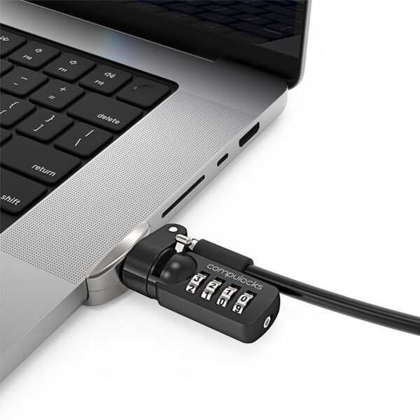 MBPR16LDG02CL cable antirrobo Negro, Plata