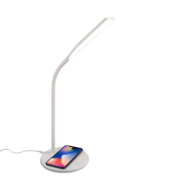WLLIGHT10WWH cargador de dispositivo móvil Smartphone Blanco USB Cargador inalámbrico Interior