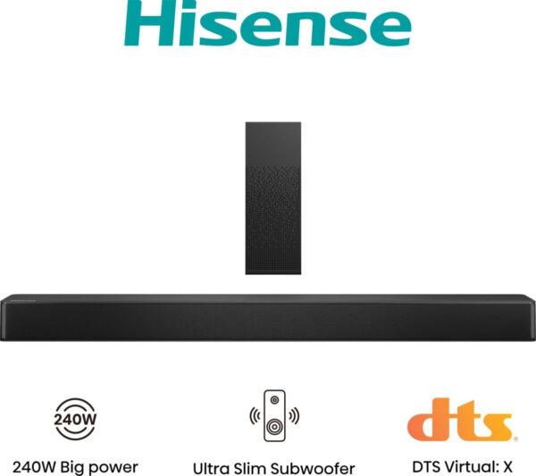HS2100 Negro 2.1 canales 240 W