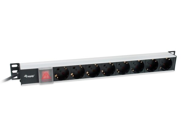 333308 unidad de distribución de energía (PDU) 8 salidas AC 1U Negro, Plata