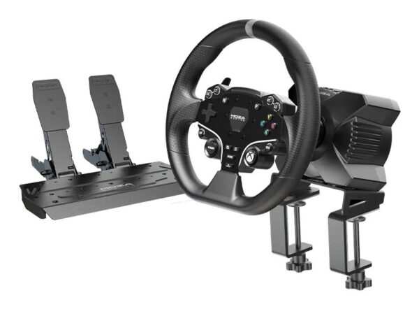 RS053 mando y volante Negro USB Volante + Pedales PC, Xbox One, Xbox Series S, Xbox Series X