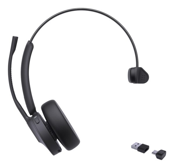 BH70 Mono Teams Auriculares Inalámbrico Diadema Oficina/Centro de llamadas USB Type-C / USB Type-A Bluetooth Negro