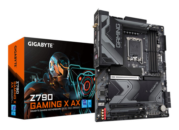 Z790 GAMING X AX Placa base - Compatible con procesadores Intel Core 14th CPUs, 16+1+2 Phases Digital VRM, up to 7600MHz DDR5 (OC), 4xPCIe 4.0 M.2, Wi-Fi 6E, 2.5GbE LAN , USB 3.2 Gen 2x2