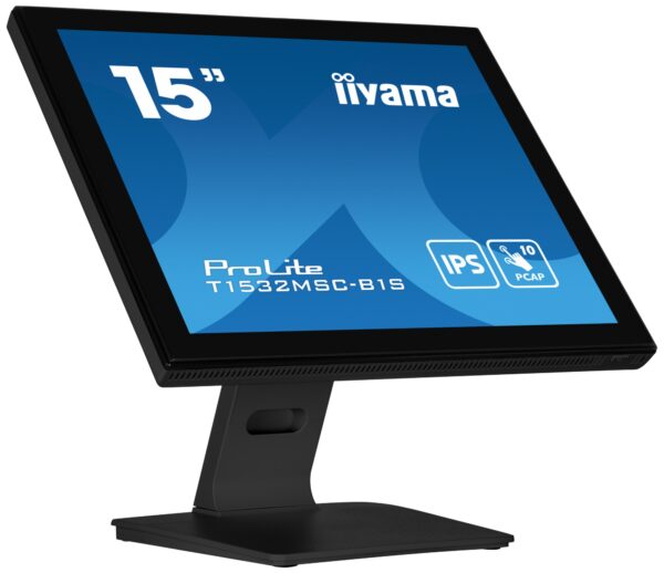 ProLite T1532MSC-B1S pantalla para PC 38,1 cm (15") 1024 x 768 Pixeles XGA LCD Pantalla táctil Negro