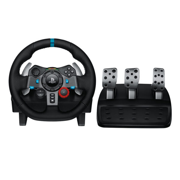 941-000112 mando y volante Negro USB Volante + Pedales Analógico PC, PlayStation 4, PlayStation 5, Playstation 3