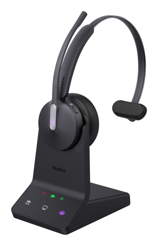 WH64 Mono Teams Auriculares Inalámbrico Diadema Oficina/Centro de llamadas USB Tipo C Bluetooth Negro