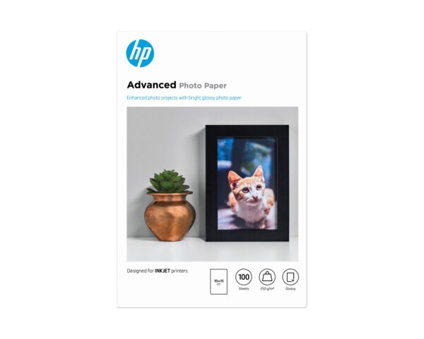 Papel fotográfico Advanced, brillante, 250 g/m2, 10 x 15 cm (101 x 152 mm), 100 hojas