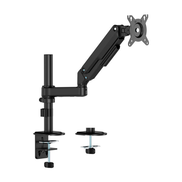 Soporte de Mesa Eco Contrapeso Giratorio e Inclinable para Monitor/TV 9kg (3 Pivotes, 1 Brazo) de 17-32, Negro