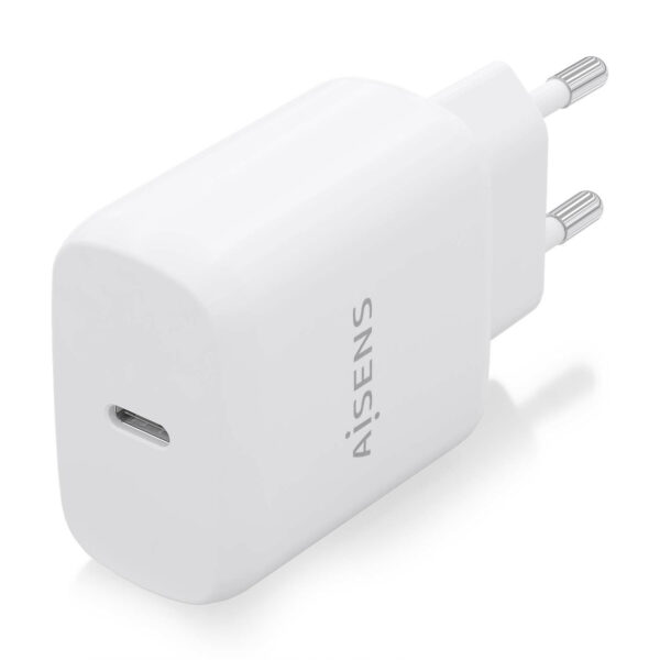 Cargador USB-C PD3.0 1 Puerto 1xUSB-C 25W, Blanco