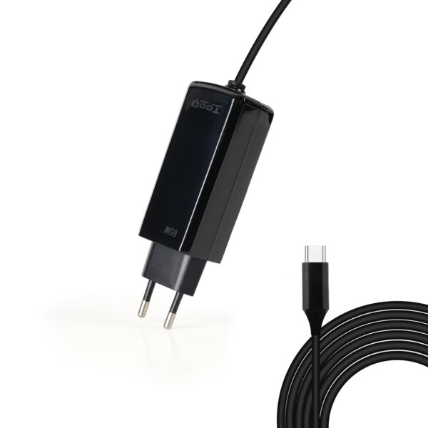 Cargador de portátil GAN USB-C PD 45W, Negro