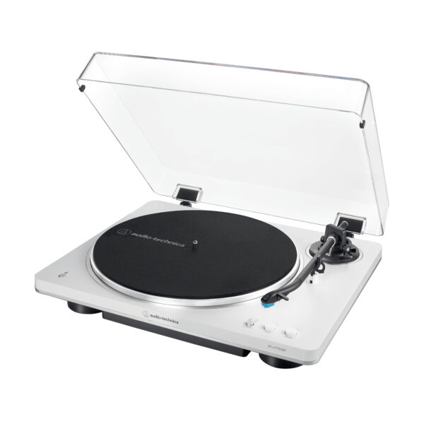 AT-LP70XBT Tocadiscos de tracción por correa Plata, Blanco Totalmente automático
