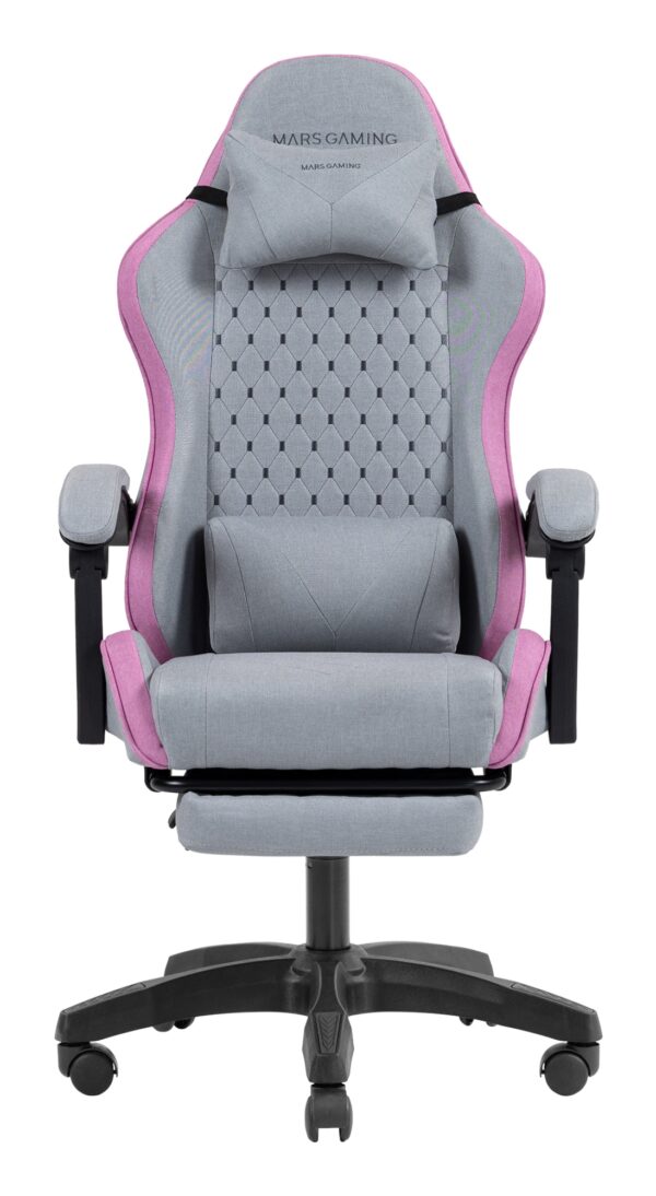 MGCXFSPK silla para videojuegos Silla para videojuegos de PC Asiento acolchado Gris, Rosa