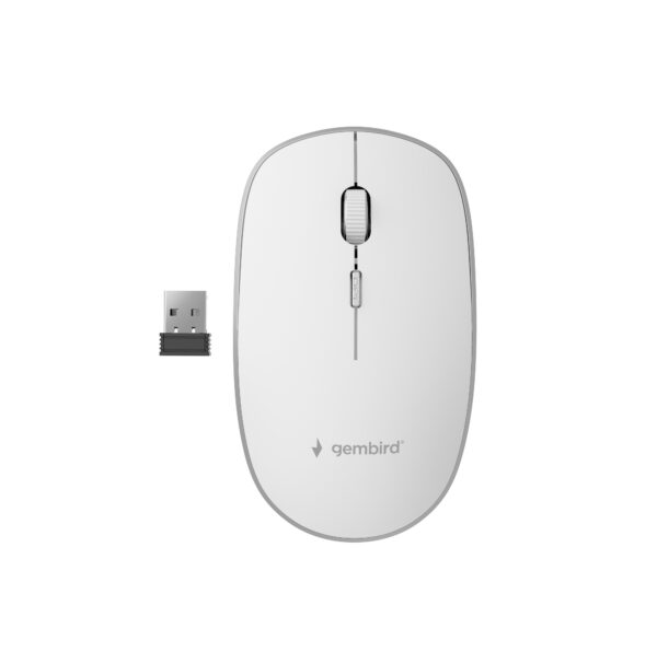 MUSW-4B-01-W ratón Oficina Ambidextro RF inalámbrico Óptico 1600 DPI