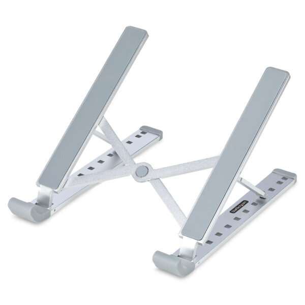 Soporte Elevador Plegable para Ordenador Portátil - Riser Ajustable Portátil Ergonómico para Ordenador Laptop - Estructura Ventilada de Aluminio - Carga 10kg - Atril Portátil
