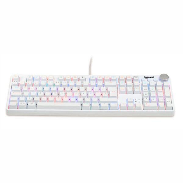 Teclado gaming mecánico PEARL RGB blanco