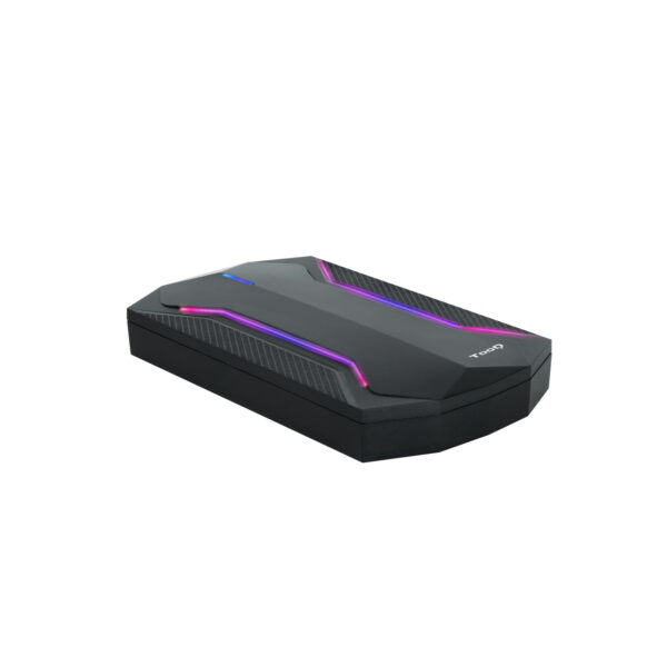 TQE-2599RGB caja para disco duro externo Carcasa de disco duro/SSD Negro 2.5"