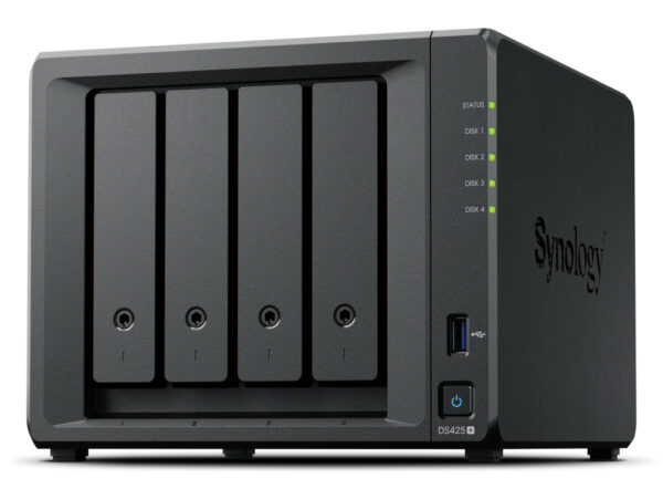 DiskStation DS425+ servidor de almacenamiento NAS Intel® Celeron® J4125 2 GB DDR4 0 TB Negro