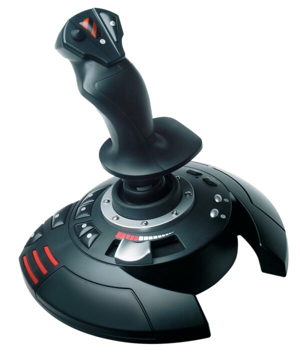 T.Flight Stick X Negro, Rojo, Plata USB Palanca de mando Analógico PC, Playstation 3