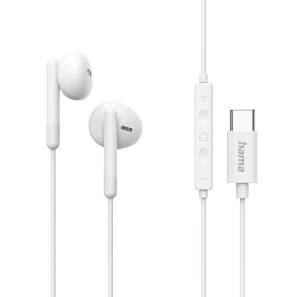 Classy Auriculares Alámbrico Dentro de oído Llamadas/Música USB Tipo C Blanco