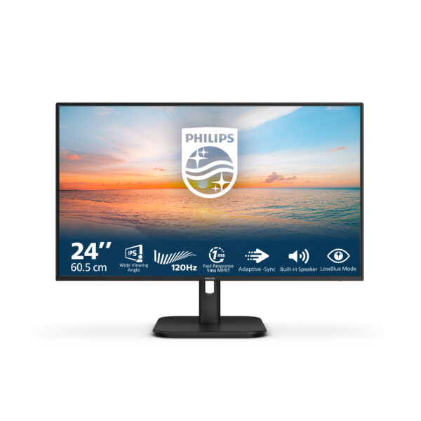 1000 series 24E1N1200A/00 pantalla para PC 60,5 cm (23.8") 1920 x 1080 Pixeles Full HD LCD Negro