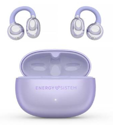 ChicPods Auriculares Inalámbrico Clip de oreja Llamadas/Música/Deporte/Uso diario USB Tipo C Bluetooth Violeta