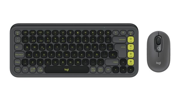 920-013118 teclado Ratón incluido Universal Bluetooth QWERTY Español Grafito
