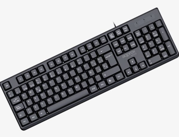 APPMX205 teclado Hogar USB QWERTY Español Negro