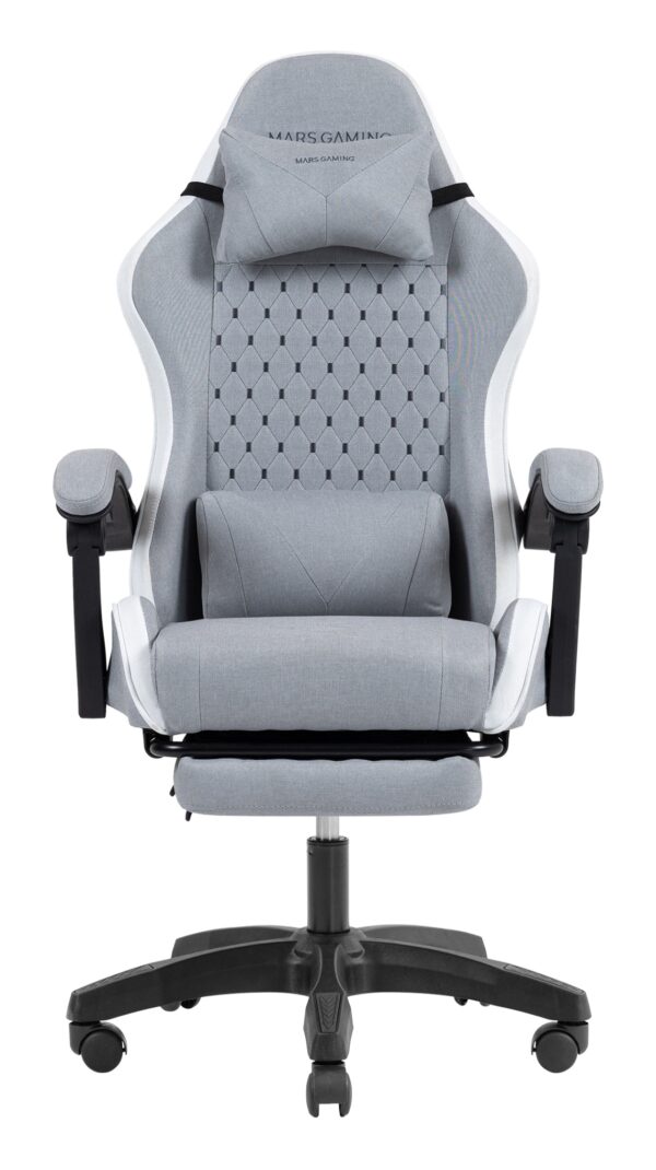 MGCXFSW silla para videojuegos Silla para videojuegos de PC Asiento acolchado Gris, Blanco