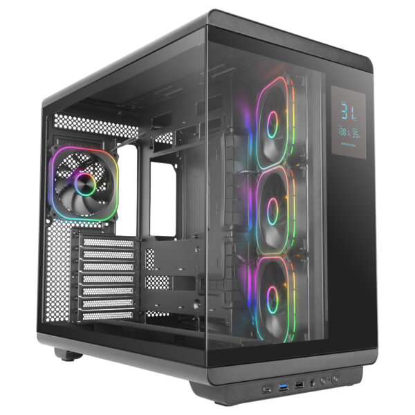MCREVMAX carcasa de ordenador Midi Tower Negro