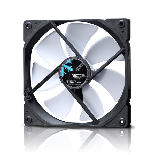 FD-FAN-DYN-GP14-WT sistema de refrigeración para ordenador Carcasa del ordenador Ventilador 14 cm Negro, Blanco