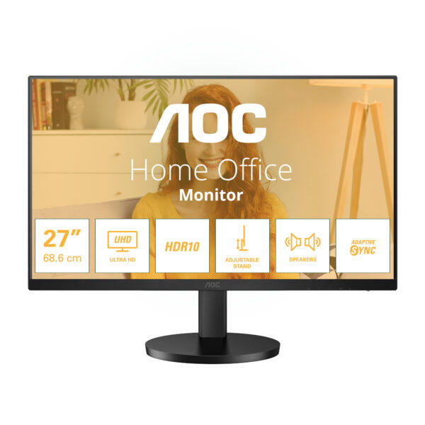 U27B3AF pantalla para PC 68,6 cm (27") 3840 x 2160 Pixeles 4K Ultra HD LED Negro