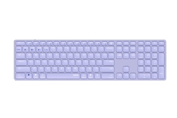 E9800M teclado Universal Bluetooth QWERTY Púrpura