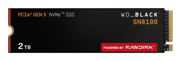 Black WD_BLACK SN8100 NVMe 2 TB M.2 PCI Express 5.0 TLC 3D NAND