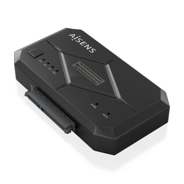 Estación de Docking SATA 2.5/3.5, M.2 NVMe a USB 3.0/3.1 Gen1, Clone, Negro