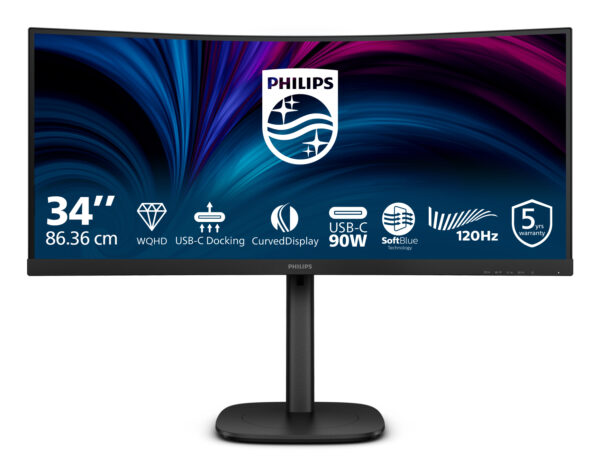 3000 series 34B2U3600C/00 pantalla para PC 86,4 cm (34") 3440 x 1440 Pixeles Wide Quad HD LCD Negro