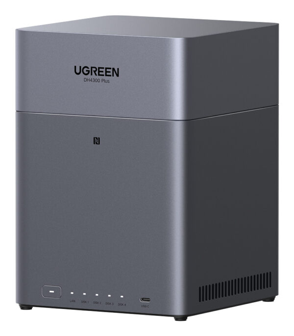 DH4300 Plus NAS Mini Tower 8 GB LPPDDR4X UGOS Pro Gris