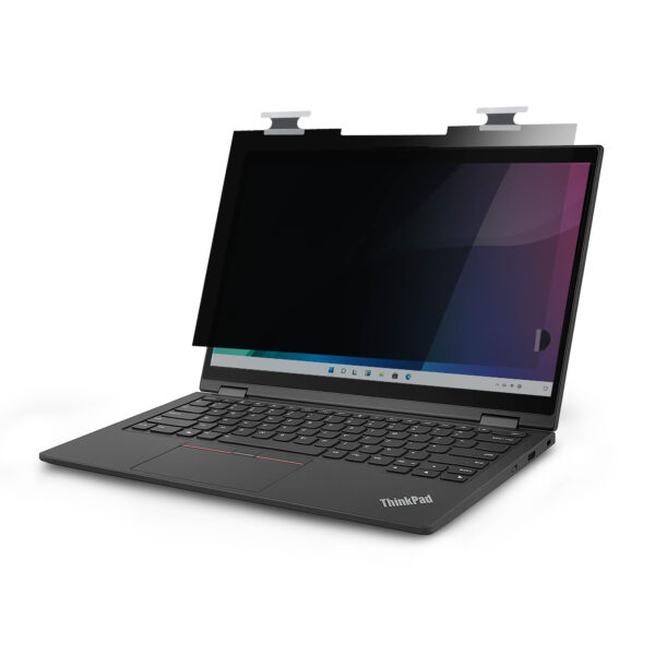Filtro de Privacidad Brillante para Portátiles Lenovo X13 Yoga Gen 4 Táctil - De Voltear - Transmitancia de Luz del 75% - Filtro de Privacidad Antibrillo - Ángulo de Visión +/- 30 Grados