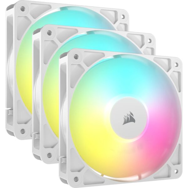RS120 ARGB Carcasa del ordenador Ventilador 12 cm Blanco 3 pieza(s)