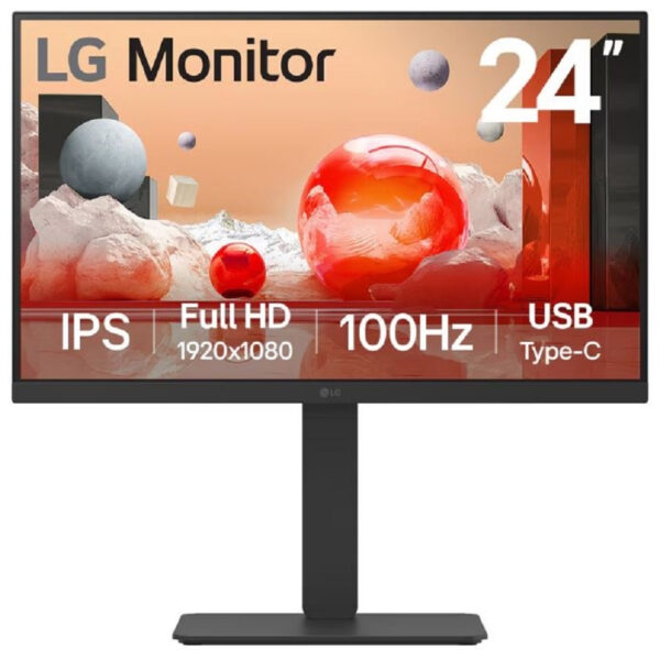 24BA750-B pantalla para PC 60,5 cm (23.8") 1920 x 1080 Pixeles Full HD LCD Mesa Negro
