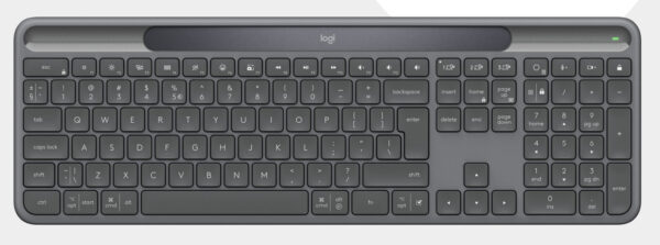 Signature Slim Solar+ K980 for Business teclado Universal RF Wireless + Bluetooth QWERTY Español Grafito