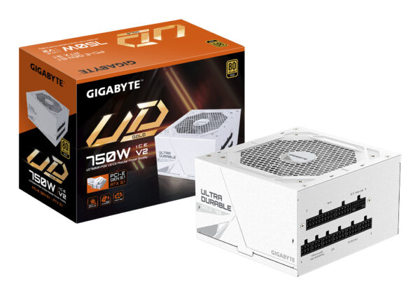 UD750GM PG5 V2 ICE Fuente de Alimentación  PCIe Gen 5.1, 80 PLUS Gold, Diseño completamente modular, Ventilador de 120 mm, Compatible con ATX 3.1, Enchufe EU